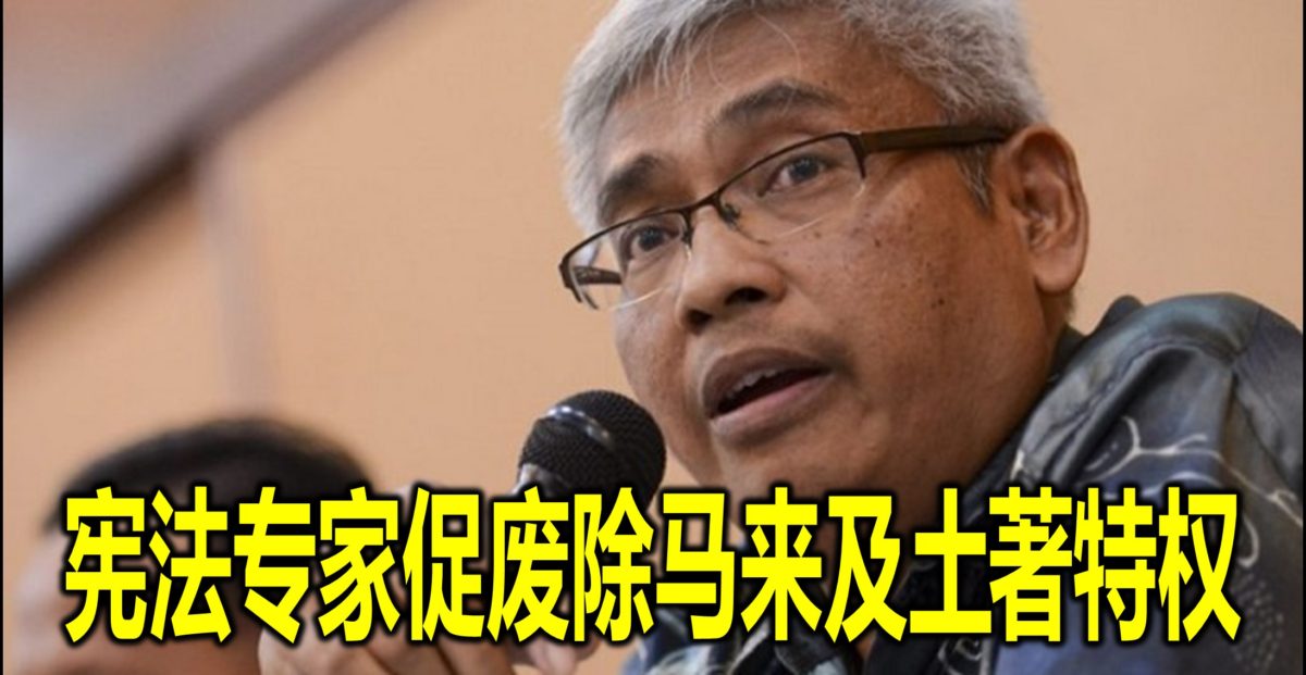 宪法专家促废除马来及土著特权